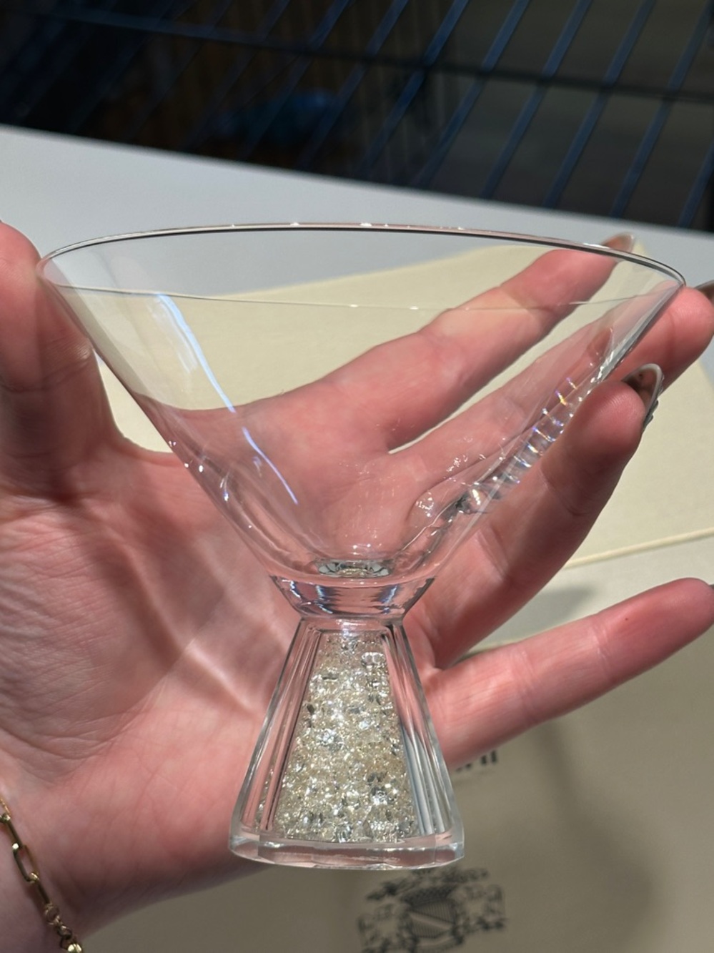 Clear Crystal Martini Glasses (Set of 2) - Picture 5 of 8